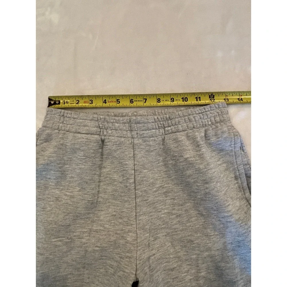 Champion Boys Heather Gray Fleece Jogger Sweatpants Large 14/16 Script Logo